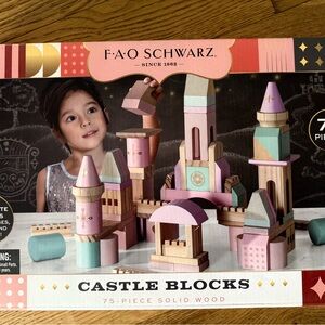 FAO Schwarz Colorful Castle Blocks Set